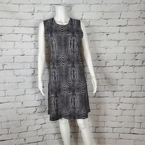 Norma Kamali Black And White Print Dress